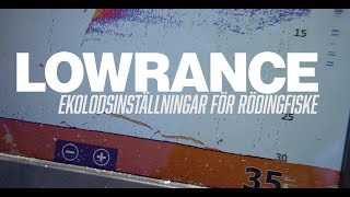 Ekolodsinställningar för rödingfisket  Lowrance [upl. by Ielerol]