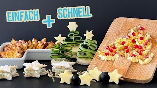 5 geniale Fingerfood Rezept Ideen für Weihnachten [upl. by Kaye]