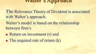 Relevance Theory of Dividend [upl. by Maurilia]