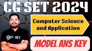 CG SET Answer Key 2024 Exam  CG SET Computer Science and Application Answer Key [upl. by Eerihs]