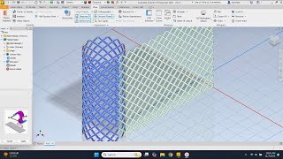 Creating Wire Mesh in Autodesk Inventor Contour Roll Unfold and Refold Commands [upl. by Enyrb]