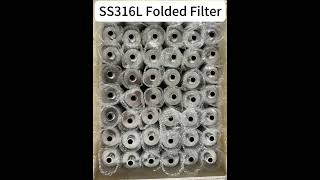 5 Micron M15 Connector SS 316L Folded Filter ElementTOPTITECH [upl. by Nava]