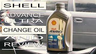 Shell Advance Ultra 4T 10W40 Change Oil and Review  Keeway Cafe Racer 152 [upl. by Vanni]