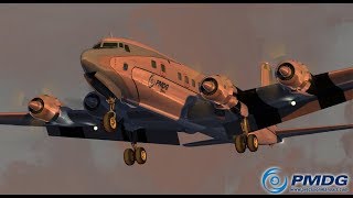 P3Dv4 PMDG DC6 Cold and Dark Startup [upl. by Akirat]