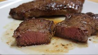 How to Sear amp Cook Sirloin Steaks Medium Rare [upl. by Nabe]