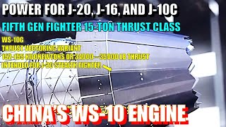 China’s Domestically Produced FifthGeneration WS10C Turbofan Engine with 15Ton Thrust Debuts [upl. by Ori977]