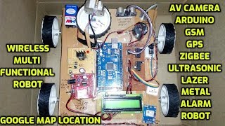 Wireless Multi functional Robot for Military Applications [upl. by Enneirb]