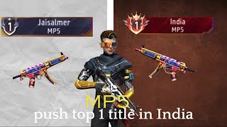 MP5 TOP 1 PUSHING IN INDIA WITH SlorexFF freefireindia slorexffclorexff [upl. by Neall]