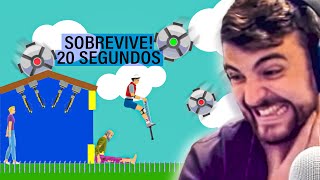 SOBREVIVE 20 SEGUNDOS PARA GANAR  Happy Wheels [upl. by Tezzil]