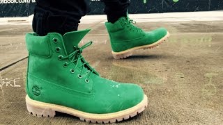 Villa x Timberland quotEmerald Greenquot Boots ON FEET [upl. by Padraic]