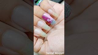 Easy Nailart Design 🫶💅 shorts jannatblogger naildesign bhootfmemailstory nails nailart [upl. by Camfort]