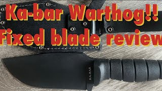 Kabar Warthog fixed blade tabletop review [upl. by Calista]