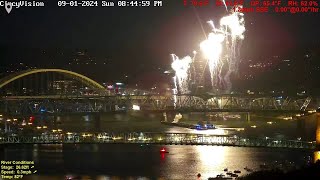 2024 Riverfest  WEBN Fireworks Cincinnati Ohio River Time Lapse [upl. by Fabiola]