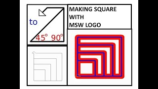 MSW logo tutorialMSW logo square commandsMSW Logo for class 3 amp 4 [upl. by Mansoor]