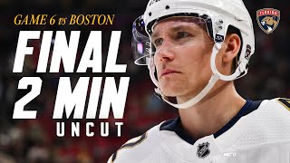 FINAL 2 MINUTES UNCUT  Panthers Eliminate Bruins in Boston [upl. by Htennek80]