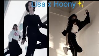 Lisa x Hoony dancin dance Aaron Smith ✨🤍dance with Lisa and Hoony  shortslisa [upl. by Metzger]