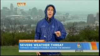 Mike Seidel The Today Show Cincinnati Midwest Tornado Threat 11172013 [upl. by Dareg]