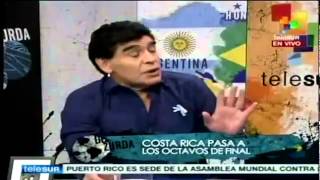 Maradona sobre la Costa Rica que le ganó a Italia [upl. by Munn]