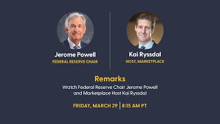 Remarks with Jerome Powell and Kai Ryssdal [upl. by O'Shee]