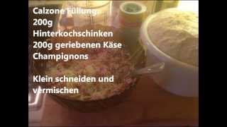 Pizza Calzone selber machen Rezept [upl. by Alocin]