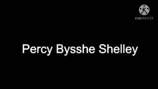 How to pronounce Percy Bysshe Shelley [upl. by Broeder]