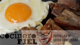 EL COCINERO FIEL 457 COSTILLAS DE CERDO CONFITADAS [upl. by Claudine771]