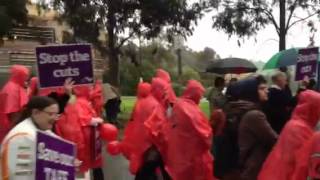 Swinburne Lilydale TAFE cuts protest [upl. by Jenness]