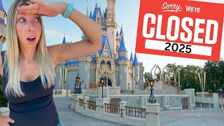 BIG Closures at Disney World in 2025 Plan Accordingly [upl. by Oek]