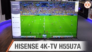 HISENSE 4K  UHD TV H55U7A  experten Angebot der Woche [upl. by Nwavahs]