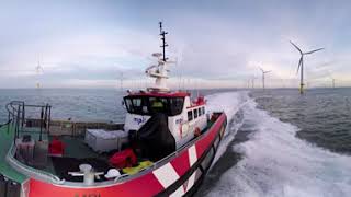 EDF Renewables  Teesside offshore windfarm virtual tour [upl. by Aicinad]