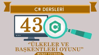 C Ders 43 Ülkeler ve Başkentleri Oyunu [upl. by Atsyrk497]