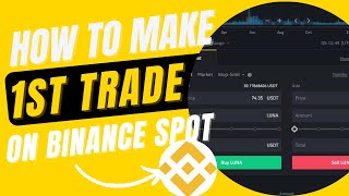 How to place your first trade on binance spot trading [upl. by Anomor]