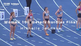 Michelle Jennekeㅣ2023 Australian Championships Women 100m hurdles [upl. by Dnalyr437]