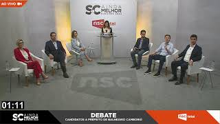 Eleições 2024  Debate com os candidatos à Prefeitura de Balneário Camboriú [upl. by Dnamra36]