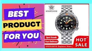 New Tuna Can Classic Watch For Men STEELDIVE SD1975C Super Luminous Ceramic [upl. by Darnok888]