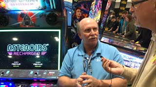 Atari Asteroids Recharged Arcade Cabinet by Alan1 Interview [upl. by Nyleahs]