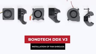 How Creality Fans Fit On The DDX v3 Fan Shrouds [upl. by Paulina]