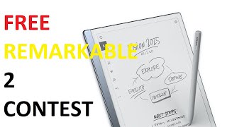 FREE Remarkable 2  Pen Note Taking 103quot CONTEST  FREE GIVEAWAY [upl. by Nyvek]