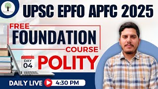 UPSC EPFO APFC 2025 Free Foundation Class  DAY4  EPFO UPSC APFC Preparation Success Tree [upl. by Hallee599]