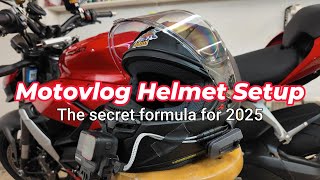 Best Moto Vlog HELMET SETUP for 2025 [upl. by Aihtebat]