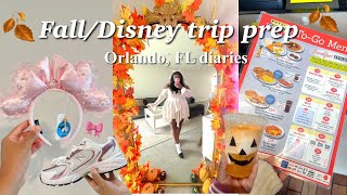 🍂☕️ Fall  Disney trip prep vlog 📷🎀 decorating for Halloween [upl. by Kihtrak]