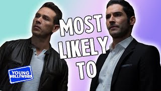 Lucifer Cast Plays Who’s Most Likely To [upl. by Aianat]