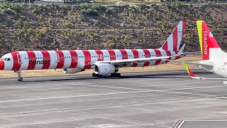 Condor B757300 Departure from Funchal FNC Madeira Airport 21 Aug 23 [upl. by Euhsoj]