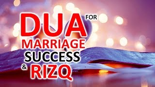 Must Listen AMAZING WAZIFA  ᴴᴰ DUA FOR SUCCESS RIZQ amp Marriage ᴴᴰ [upl. by Cirle610]