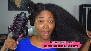 Revlon Pro Collection Salon OneStep Hair Dryer and Volumizer  Natural Hair [upl. by Lexis]