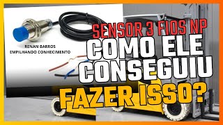 COMO JUMPEAR SENSOR da EMPILHADEIRA  SENSOR INDUTIVO 3 FIOS [upl. by Ynohtnanhoj]