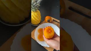 Kaki Persimmon fruit cutting [upl. by Verla]