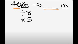 Converting kilometers to miles and miles to kilometers Two different mental strategies [upl. by Lorak]