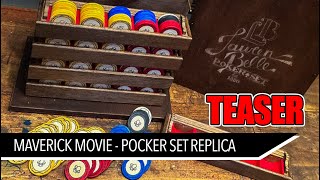 Poker Chip like that in Maverick Movie  Poker Set Replica  Teaser [upl. by Borek]