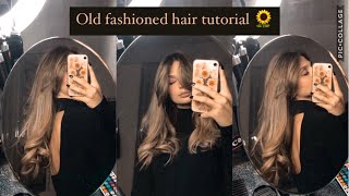 Onde eleganti e morbide con la piastra  Vintage Hair Tutorial  come sistemare frangia a tendina🌻 [upl. by Sihon]